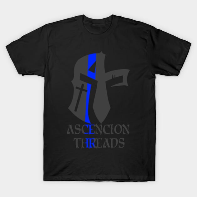 Ascension Threads Blue Line T-Shirt by Ascension Threads